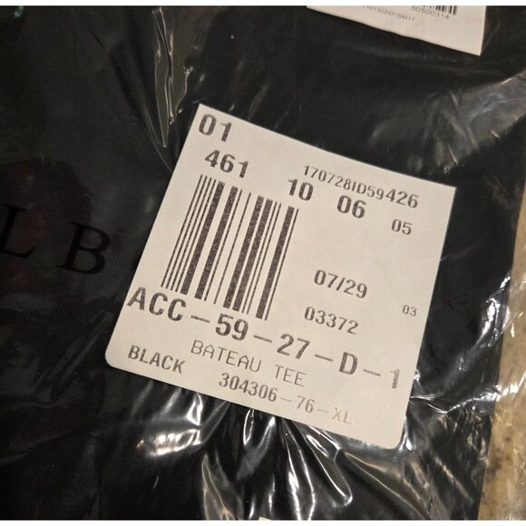 NWT Lot of 2 Talbots The Tee 100% Pima Cotton Sleeveless Size XL Pet Black Blue - Picture 12 of 13